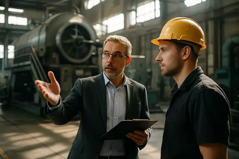 Industrial motor components staged for materials and thermal evaluation